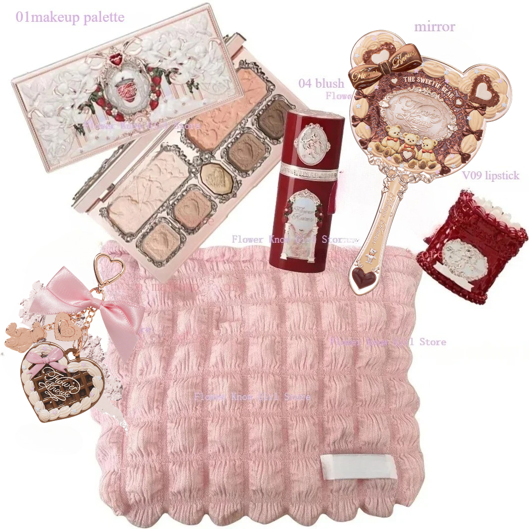 Fleur savoir fraise cupidon maquillage Gif boîte fard à paupières liquide joues lèvres rouges argile poudre 9 pièces/ensemble — image 16