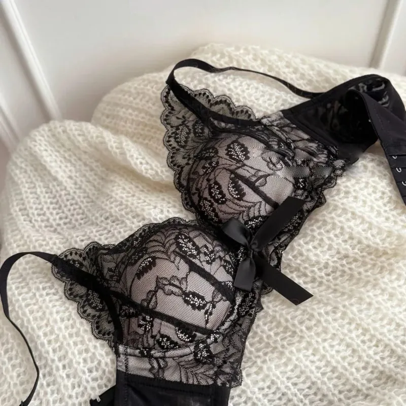 Žhavá novinka Bezdrátová podprsenka Push Up Set Dámské Malé poprsí Shromážděte Side Support Proti povisnutí Sexy měkké spodní prádlo na denní nošení 32‑38ABC — image 14