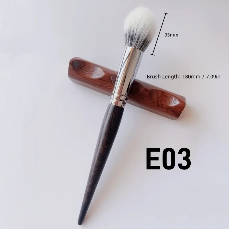 Blush Makeup Brush Powder Natural Fine Goat Hair Luxury Ebony Handle Make Up Brushes Beauty Tools — image 9