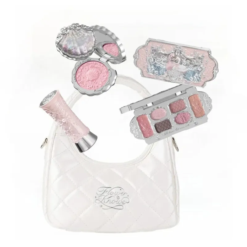 Makeup Set Flower Knows Bunny Garden Collection 6 Color Eyeshadow Palette Embossed Blusher Shine Lipstick Kit Maquiagem — image 11