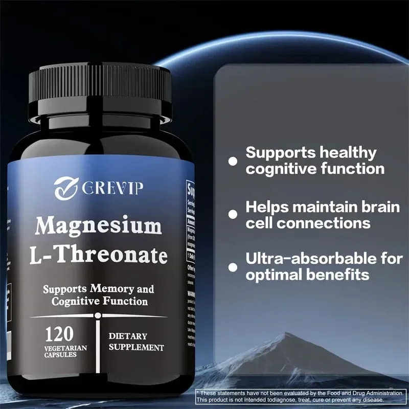 Magnesium L-Threonate Supplement – Promotes Brain Health and Enhances Memory Boosts Nerve Energy Sleep Support Cognition — image 5