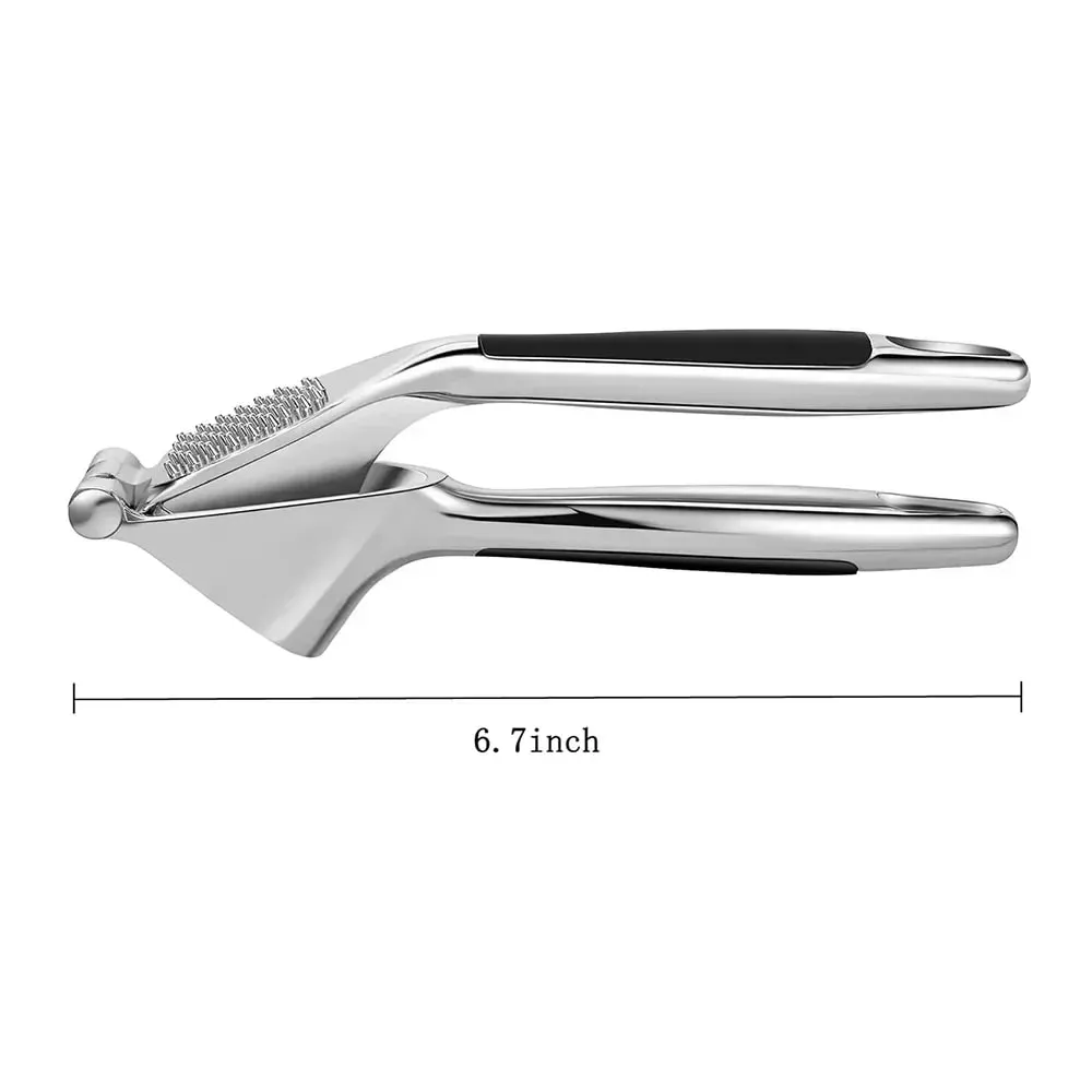 Zinc Alloy Garlic Puree Press Kitchen Tool Multifunctional Manual Garlic Squeezing Machine Household Creative Garlic Paste Clamp — image 2