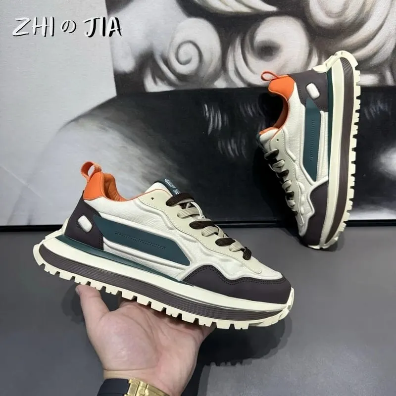 Men's Thick soled Height Increasing Casual Sneaker Outdoor Running Men's Shoes Fashion Anti slip and Wear resistant Footwear — image 4