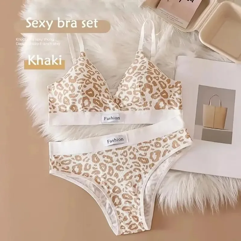 1Set Adjustable Shoulder Strap Seamless Bra Set Traceless Cotton Underwear Set Non-wire Low Waist Panties Sexy Lingerie Set — image 10