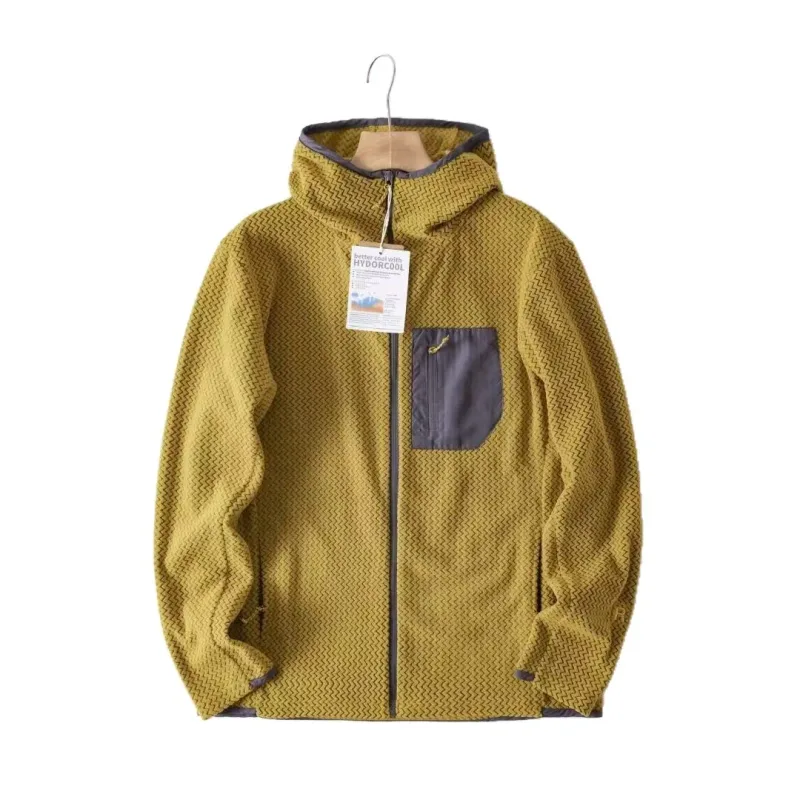 Cappotti con cerniera da uomo di alta qualità per l'autunno/inverno Cappotti caldi con cappuccio alla moda e versatili Felpe sportive casual per fitness — image 10