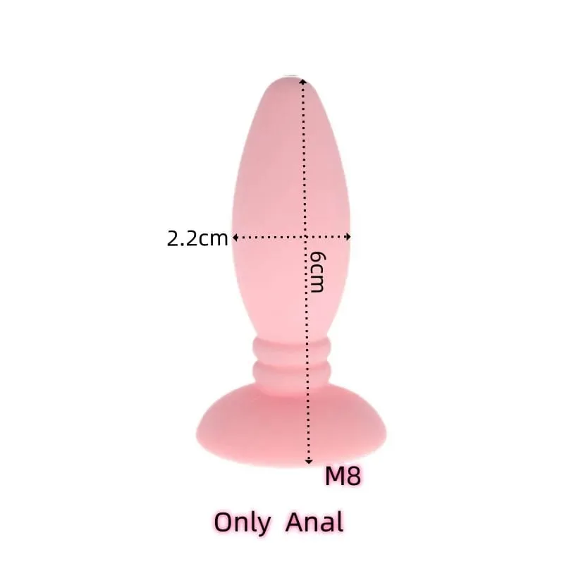 Small Silicone Butt Plug Dildo Vaginal Plug with Detachable Fake Soft Fox Rabbit Tail for Couple Anal Bead Dilator Sex Toys — image 18