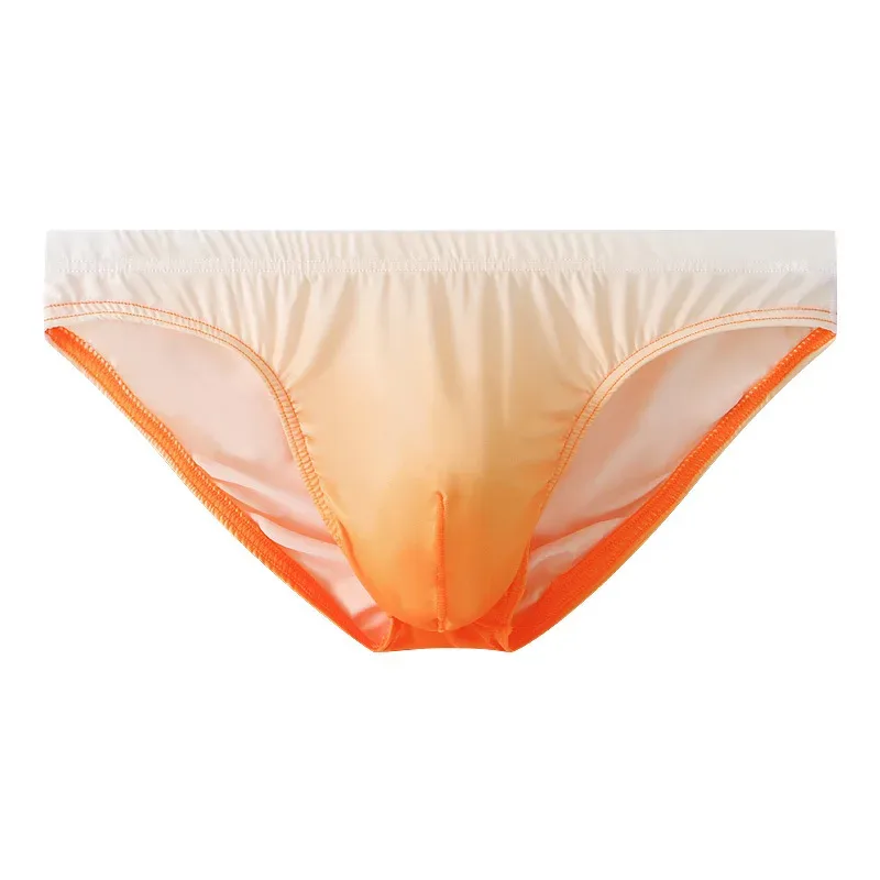 Men Underwear Briefs Shorts Bikini Homme Slip Gradient Milk Silk Panites Man Low Rise U Convex Pouch Underpant Cueca Calzoncillo — image 16