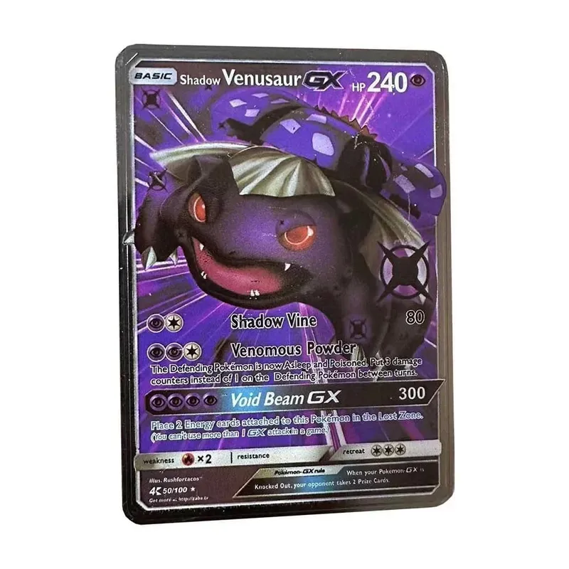 Kad Pokemon Vmax Logam Surat Pokémon Pikachu Gx Mewtwo Charizard Vstar Permainan Anime Mainan Besi Emas Kad Bermain Hadiah Kanak-kanak — image 20