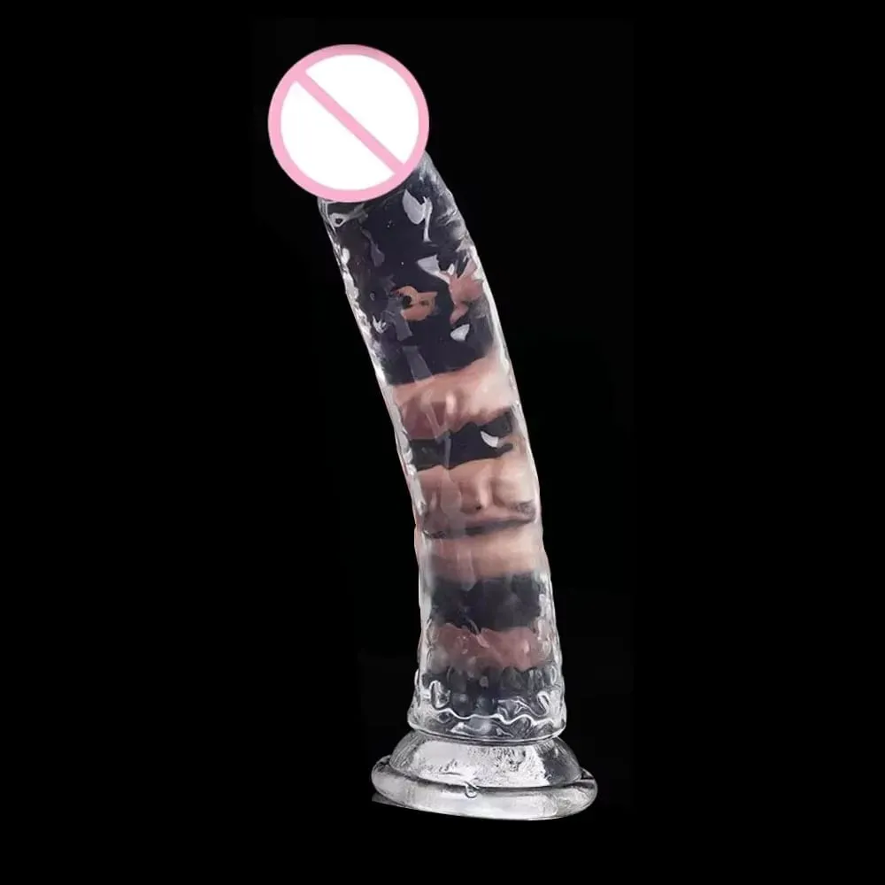 Transparent Realistic Dildo Jelly Penis Suction Cup Dildo Female Masturbator Clitoral Stimulator Big Dick Lesbian Sex Toys — image 1