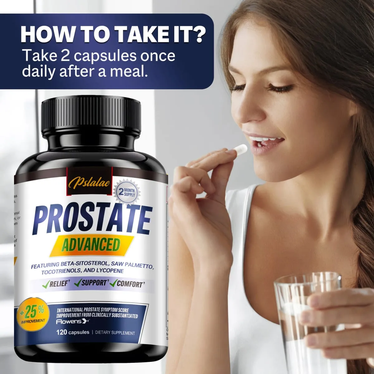 Report Item Prostate - Premium Formula with Saw Palmetto Lycopene Nettle Cranberry - 30/60/120 Capsules