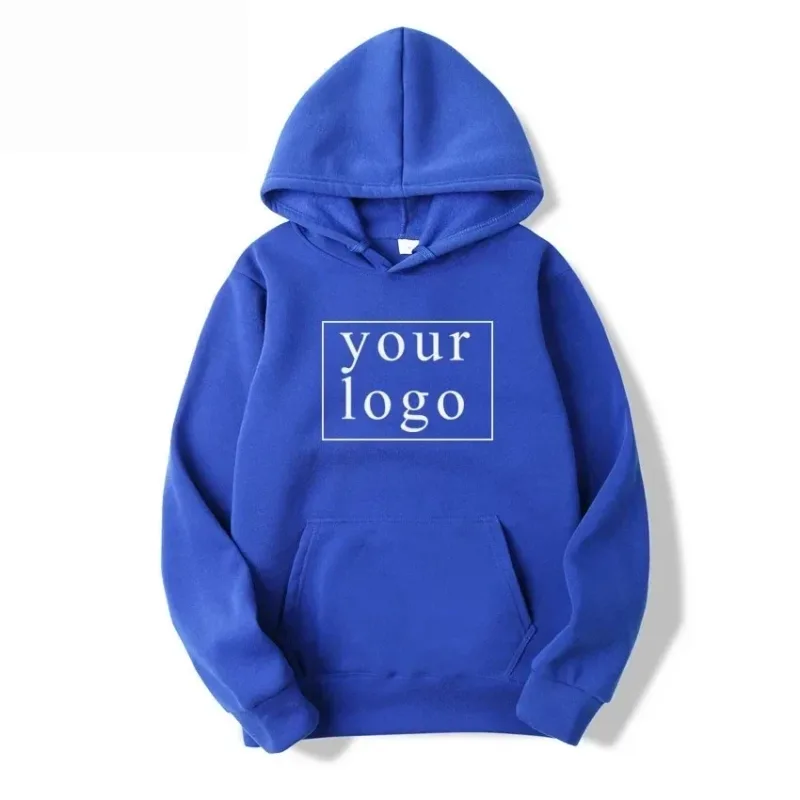 2024 Man Woman Casual Custom Printed Text DIY Hoodie Customized Logo Personalized Hoody Custom Hoodies Text Logo Sweatshirt