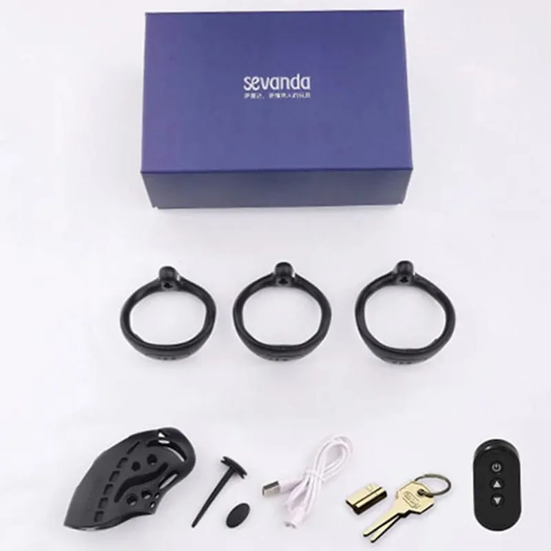 Wireless Remote Control Electric Shock Penis Cage Male Chastity Belt Electrical Cock Cage Chastity Device Sex Toys For Men Gay — image 5