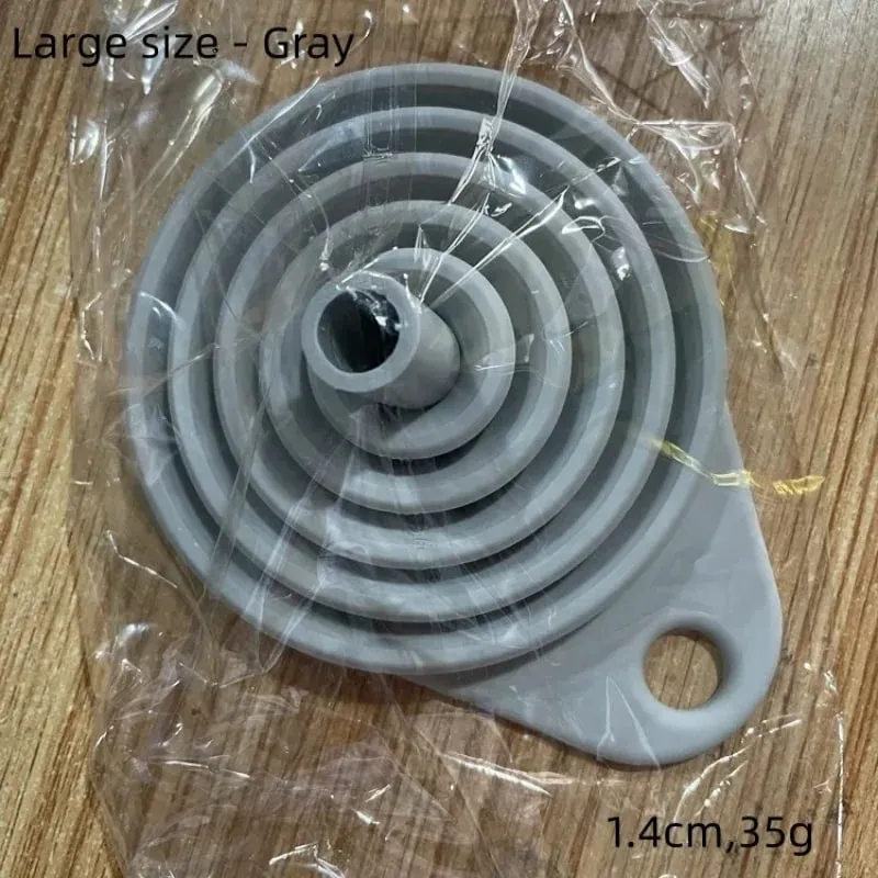 1/3/5/10 Chiếc S L Gấp Phễu Silicon Làm Đầy Chai Bếp Phễu Silicon Ốp Vật Dụng Nhà Bếp Dầu chất Độn — image 19
