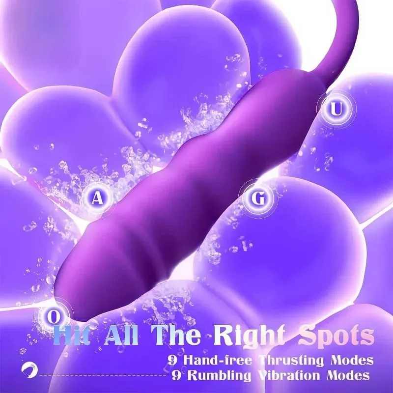 Clitoral stimulation Insert G-spot dildo Vibrator Clitoral vibrator 10 kinds of vibration 9 kinds of thrust dildo sex toys 18+ — image 2