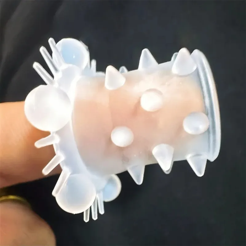 1PC อวัยวะเพศชายแหวนแขนคริสตัล Cock แหวน Reusable Condom DELAY Ejaculation Sex ของเล่นสำหรับชายล็อค Cockring Intimate Goods
