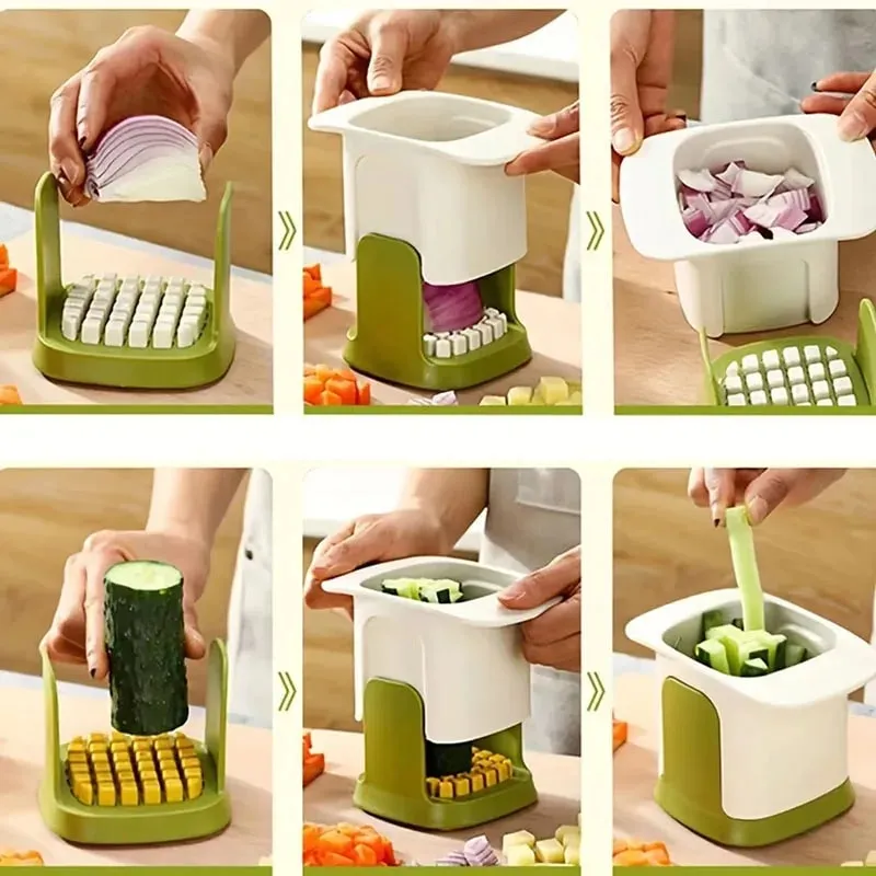 Multifunctional Vegetable Chopper Onion Dicing Artifact French Fries Slicer Kitchen Gadget Cucumber Potato Slicer Kitchen Tools — image 6