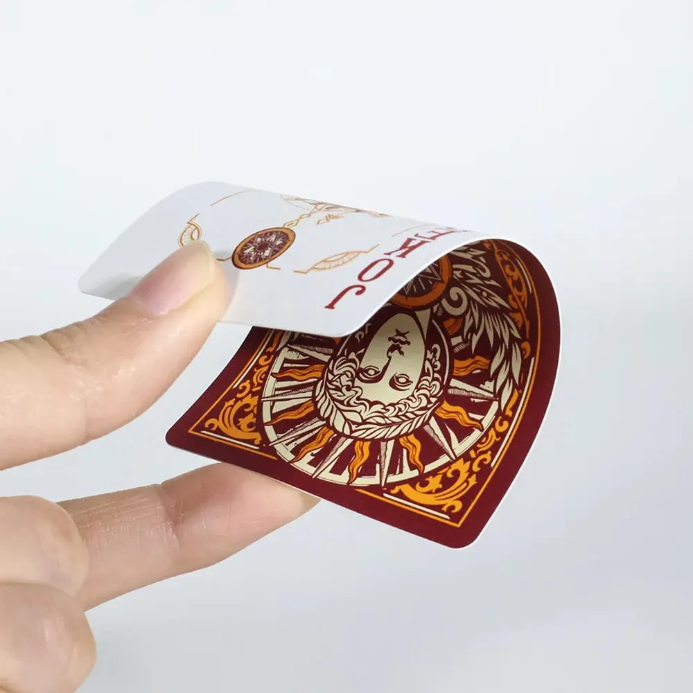 Creative Collection Playing Cards Vintage Classic Poker PVC Waterproof Deck of Cards for Parties Gatherings and Collections