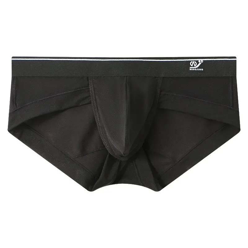 New sissy Men's panties Super Soft Comfortable Underwear Ice Silk Sheer Mesh Men's Briefs Printed Shorts Low-Waist Underpants — image 17