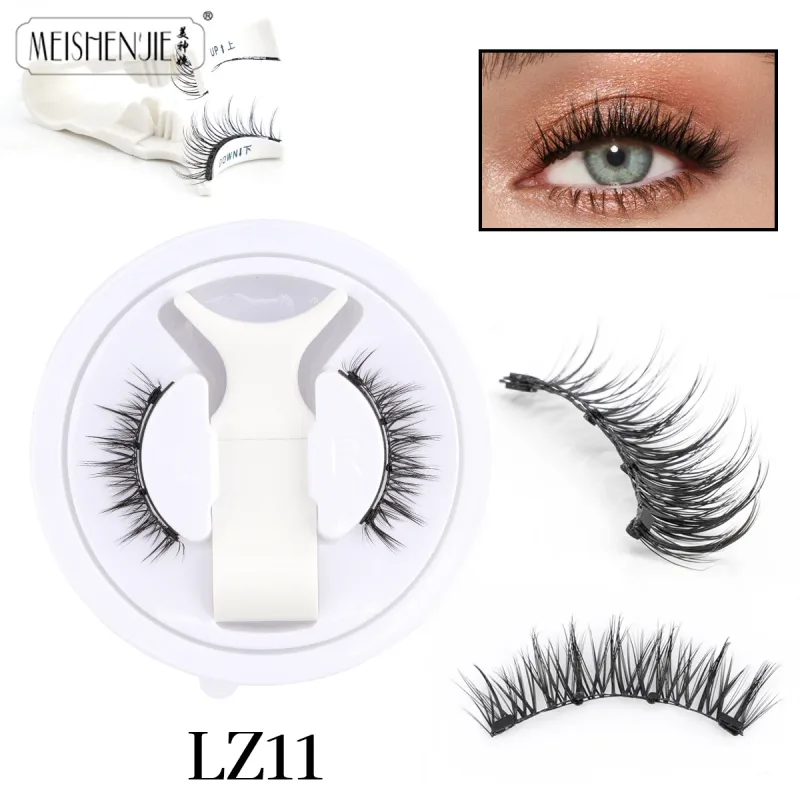 Magnetic Eyelashes 1Pcs No Glue Needed Reusable Natural Look 3D Lashes Easy Apply Soft Magnetic Lashes Kit for Eye Makeup — image 10