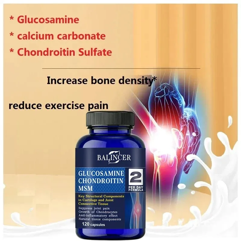 Balincer Glucosamine Chondroitin for Joint Support and Bone Health Complex Supports Cartilage Repair and Improves Joint Mobility — image 3