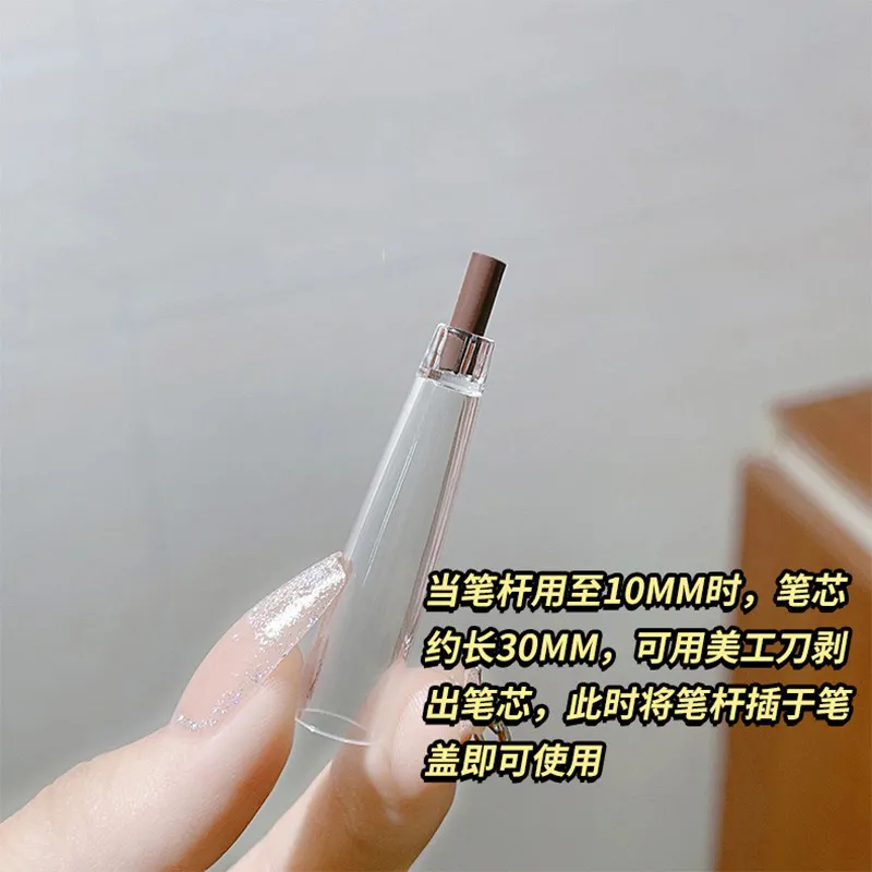 10pcs Brand Hengsi Pull Peel Eyebrow Pencil Brown Black Waterproof Eyebrow Enhancement Wholesale Cosmetics Long Lasting Beginner — image 4