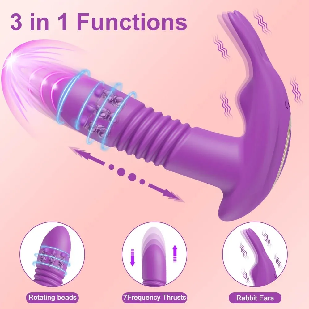 APP Thrusting Vibrator for Women Rotating Telescopic Dildo Bluetooth G Spot Clitoris Stimulator Sex Toy Female Masturbation — image 3