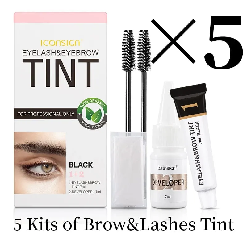 Eyelash Eyebrow Dye Tint Kit Brow Enhancer Mascara Lift Tinting Tattoo Eyes Makeup Tools