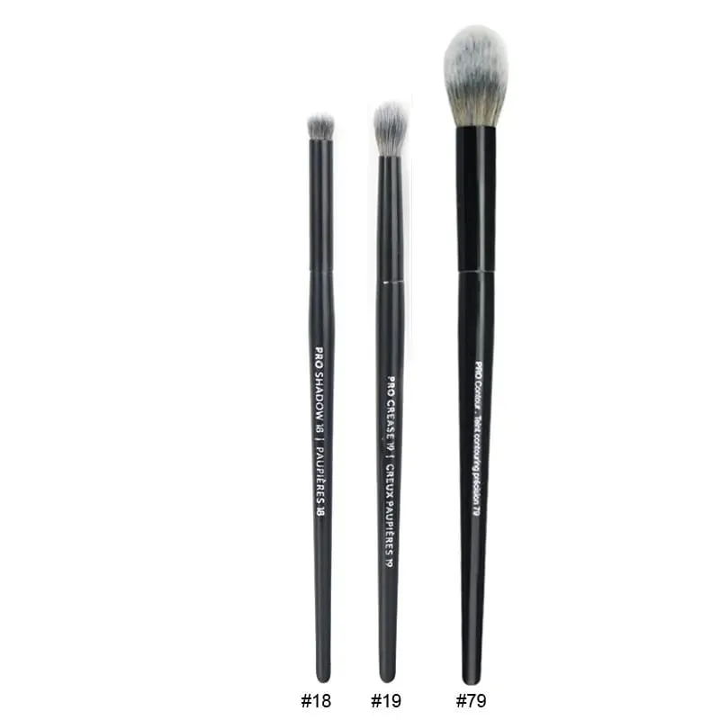 4pcs/set Pro Black Eye Shadow Makeup Brushes Lip Brow Precision Concealer Blending Synthetic hair Smudge Highlight Make Up Brush — image 13