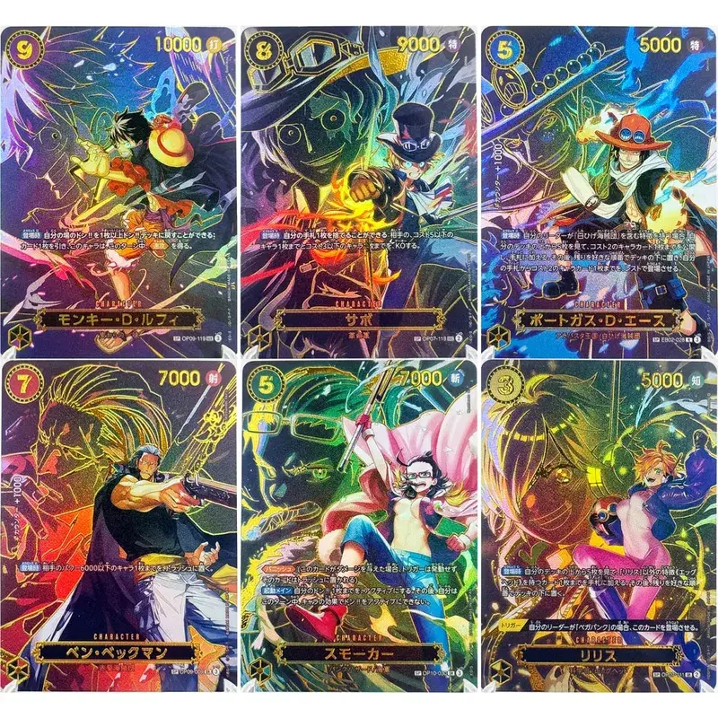 Komplet sæt One Piece Card Game SP sjældent kort komplet samling Højkvalitets DIY Replica Anime Foil Proxy Card [engelsk/japansk]