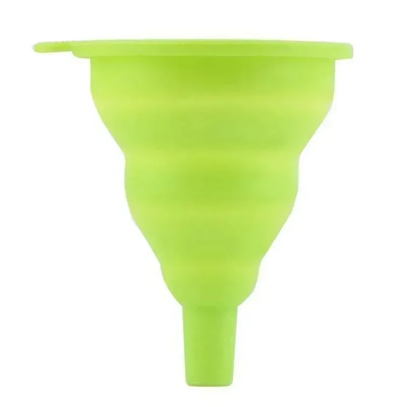 Mini Silicone Gel Foldable Collapsible Style Funnel Hopper Kitchen Tool — image 6