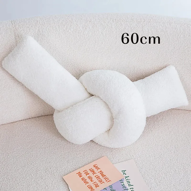 60-95CM Creative Iron Chain & Knot Pillow Stuffed Soft Sofa Cushion Nordic Style Home Plush Decoration Irregular Shaped Plush — image 17