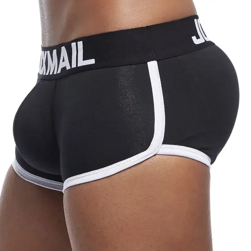 Brand sexy men underwear bulge enhancing men Boxer include Penis pad and hips buttocks double Removable push up cup 3256807779717113 — image 11