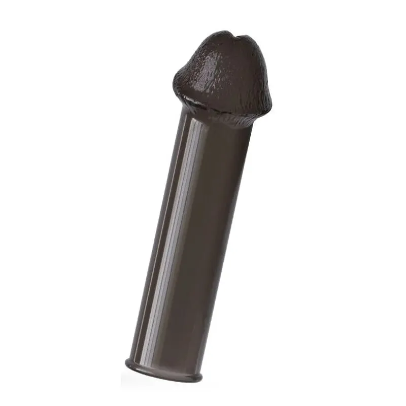 Crystal Penis Sleeve 14cm Lock Sperm Penis Enlargement Sleeve Reduce Sensitivity Condom Delay Ejaculation Sex Toys for Men — image 8