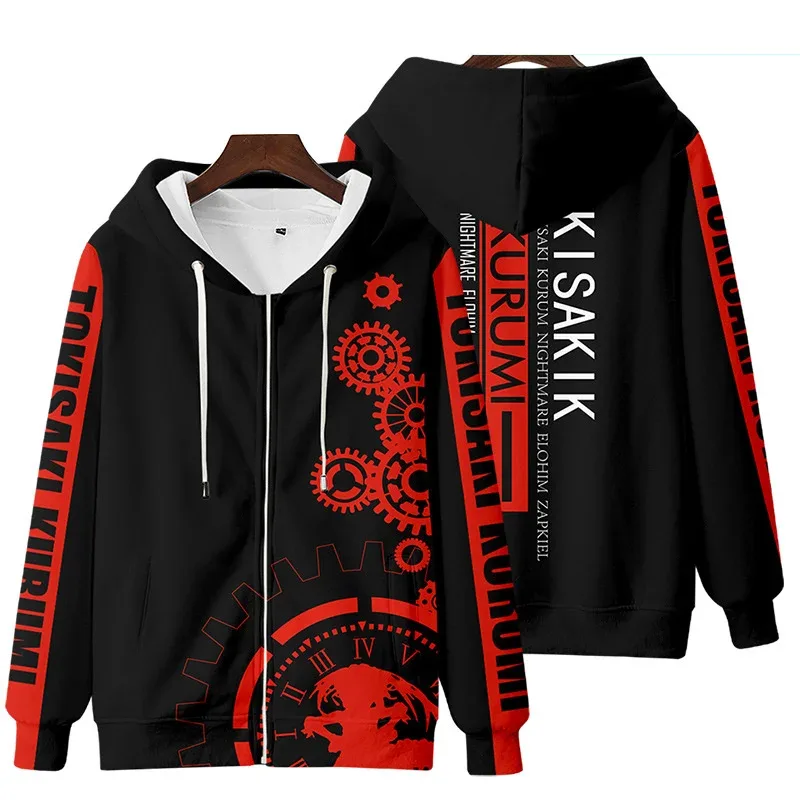 Anime Date A Live Girl Tokisaki Kurumi Nightmare 3D Printed Men's Sweatshirt Hooded Hoodies Harajuku Man Clothes — image 3