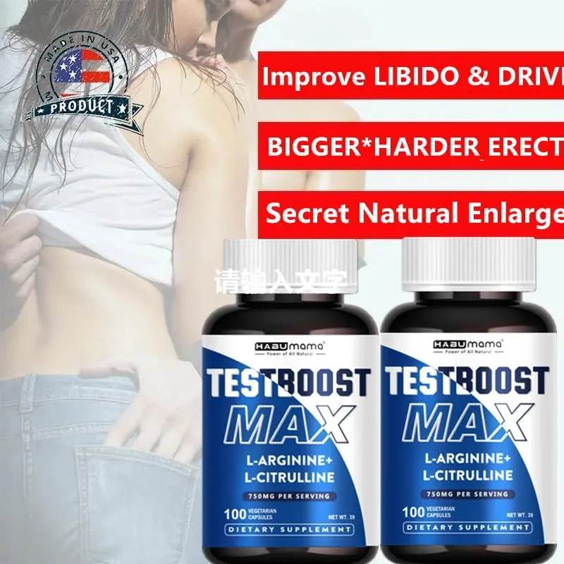 L-Arginine Capsules with L-Citrulline- 100 Count - Vegan Non-GMO Capsules for VIRILITY·VITALITY·VIGOR Endurance and Erect