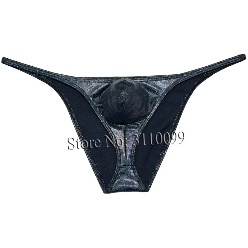 Men's Gloss Cheeky Briefs Posing Trunk Fitness Stretchy Bikini Briefs Underwear — image 11