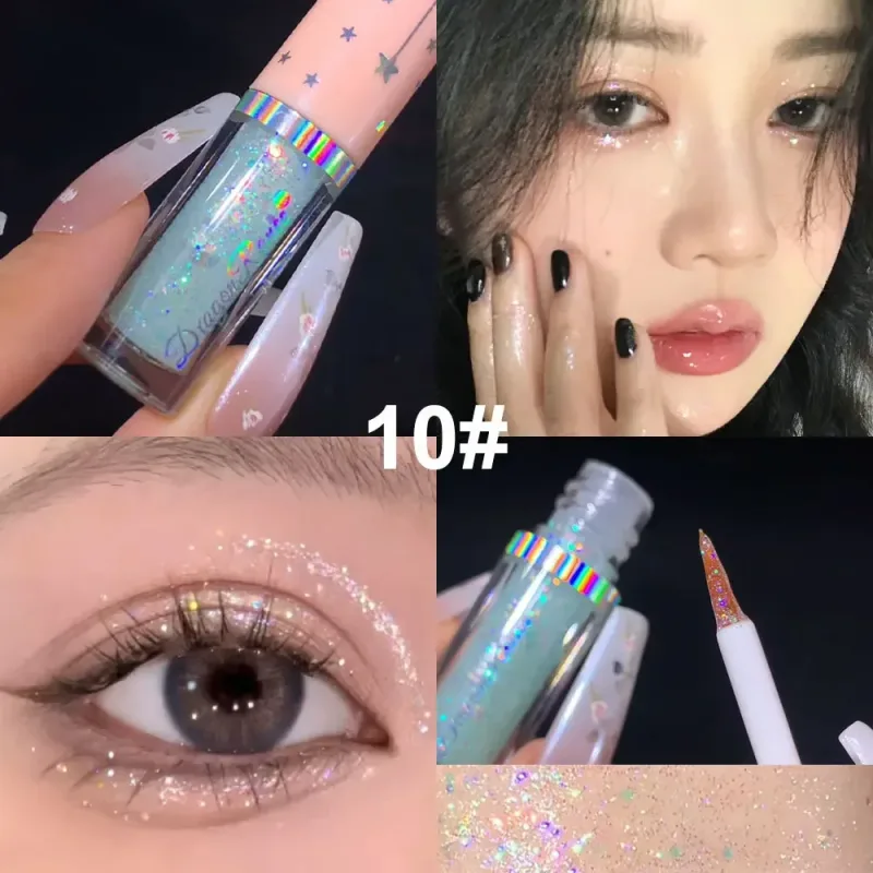 Blue Sequins Liquid Eyeshdaow Glitter Gel Shiny Metallic Eyeliner Pen Diamond Shimmer Waterproof Eye Beauty Party Makeup Tool — image 16