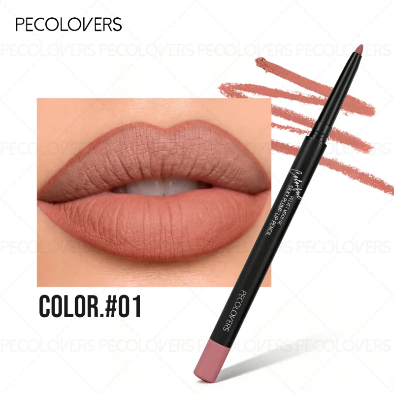 Matte Lip Liner Natural Lipstick Pen for All Light Types Accurate Defind Lip Lines Nude Pink Beige Red Tones Daily Makeup — image 9