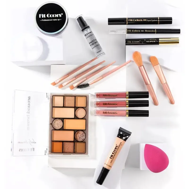 Korean Waterproof Makeup Kit Professional Long Lasting Cosmetics Set For Women All In One Complete Collection