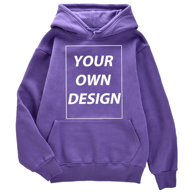 Angepasst DIY Druck Männer Frau Herbst Winter Hoodies Casual Klassische Pullover Einfache Bequeme Streetwear Weiche Warme Sport Kleidung — image 10