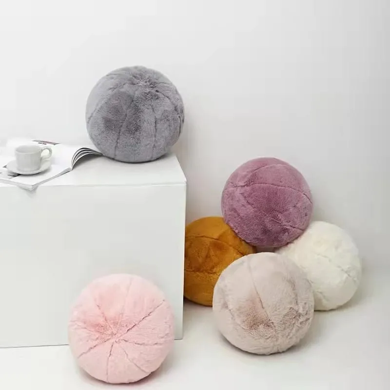 INS Hot Plush Ball Pillow Nordic Style Soft Stuffed Plush Toy Room Decoration Doll Sofa Cushion Baby Kids Friend Birthday Gift — image 3