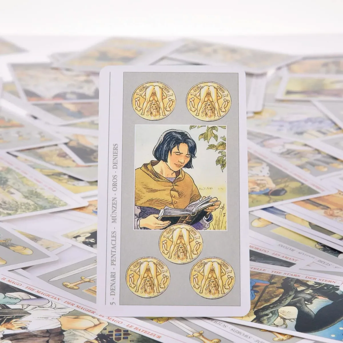 Decameron Tarot Cards A 78 deck English Version Oracle Cards PDF Guideboock Divination Edition Deck Borad Playing Games — image 3