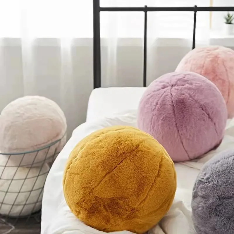 INS Hot Plush Ball Pillow Nordic Style Soft Stuffed Plush Toy Room Decoration Doll Sofa Cushion Baby Kids Friend Birthday Gift — image 10