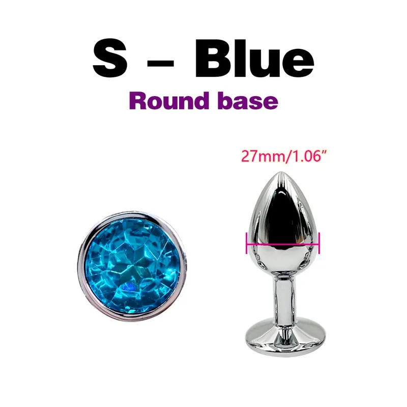 Metal Anal Plug With Gem Base Beginner To Expert 5 Size Butt Plug G-Point Massage Dildos Female/Male Couples Adult Sex Toys — image 18
