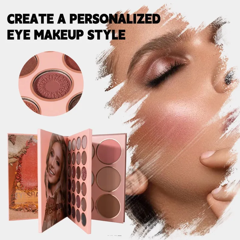 54-color Professional Makeup Palette Book Cosmetics Palette Matte Pearlescent Blush Highlight Contouring All-in-one Cosmetics — image 5