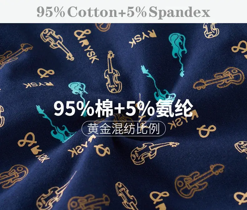 Cotton Man's Underwear Plus Size Briefs Sexy Underpants Breathable Briefs Bikini Gay Print Shorts Cueca Male Panties