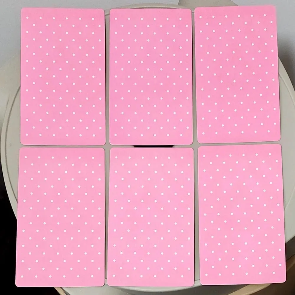 Pink Waite Tarot The Dreamy Pink Collage Tarot Dek 78 Kad Tarot Kawaii Estetik dengan Makna 12*7sm Timbul dua kali — image 5
