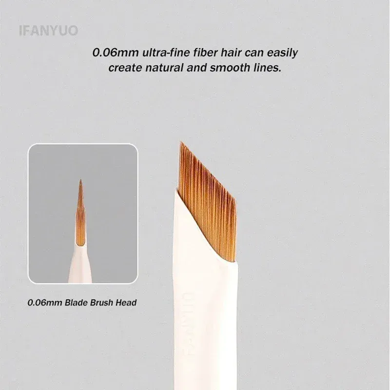 1/10PCS Blade Eyeliner Brush Eyebrow Brush Portable Flat Ultra Thin Fine Eye Liner Brow Contour White Makeup Brushes Makeup Tool