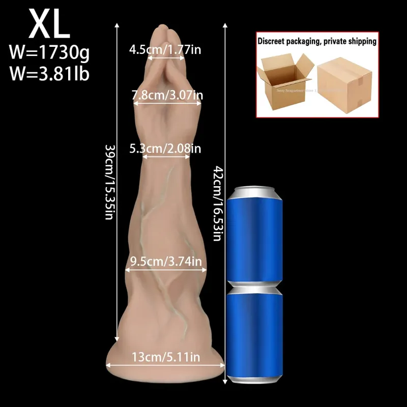 Obrovský silikonový anální kolík do chodidla Silný dildo na nohy Velký anální kolík Anální expandér Masturbátor Anus Dilator Sexuální hračky Hračky pro dospělé Sex Shop — image 12