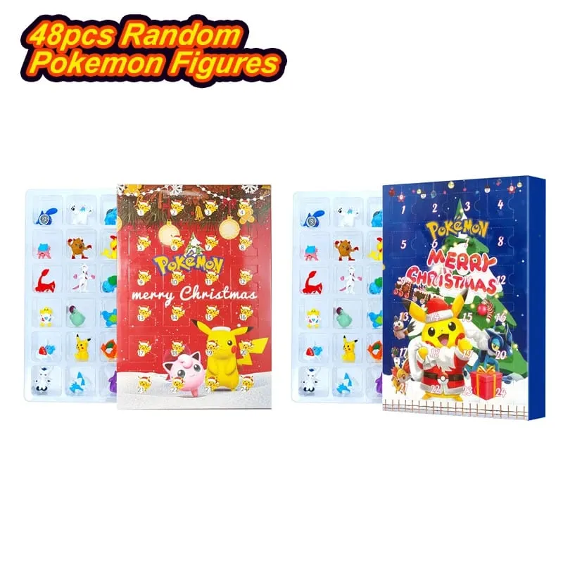 Pokemon Figure Christmas Halloween Advent Calendar Gift Kawaii Pikachu Anime Figural Action 24Pcs Set Model PVC Toys — image 11